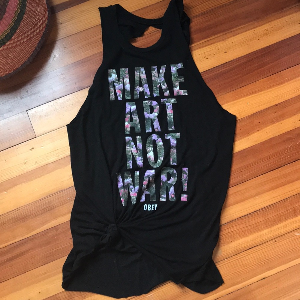 Obey “Make art not war” Tank